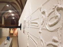 Widok wystawy i detal mojej pracy, fot. MK